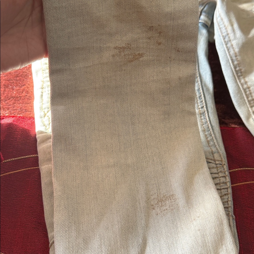 Rock revival gaby Distressed Cream Jeans - Picture 9 of 12